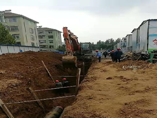滦南冀腾小区热力管道改造施工